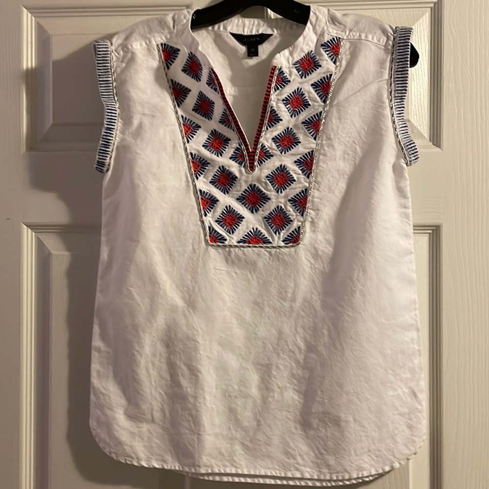 J.Crew cap-sleeve top